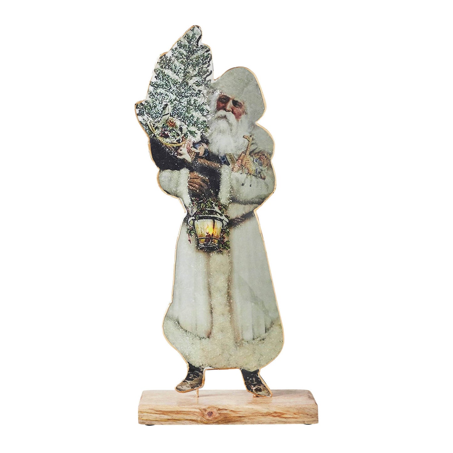 VHC Brands - Pipka Santa Christmas Tree Figurine 16x6.5x2.75 - Wines'Designs