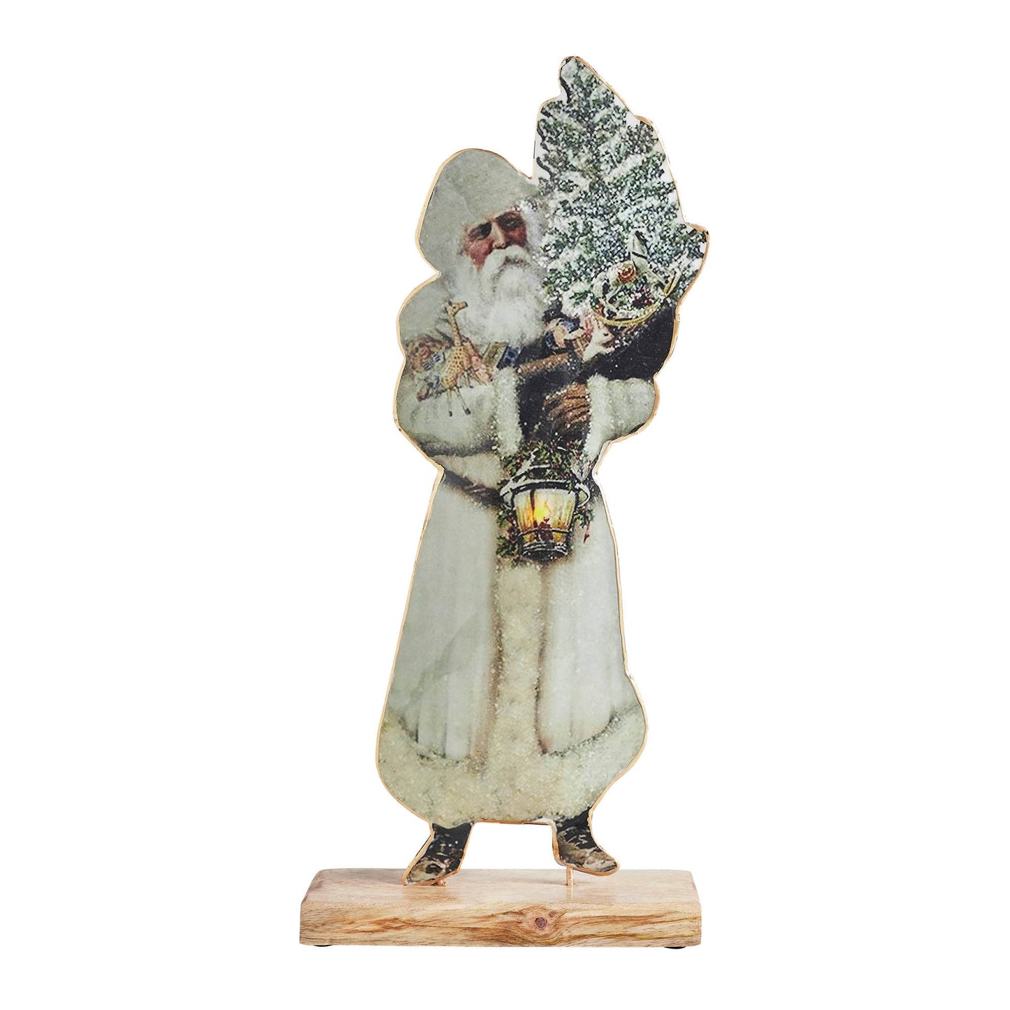 VHC Brands - Pipka Santa Christmas Tree Figurine 16x6.5x2.75 - Wines'Designs