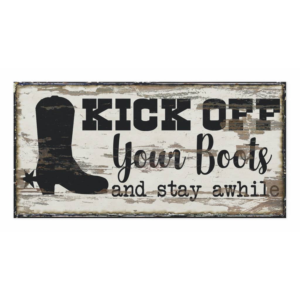 Vintage Farmhouse Guest Room Welcome Canvas Sign