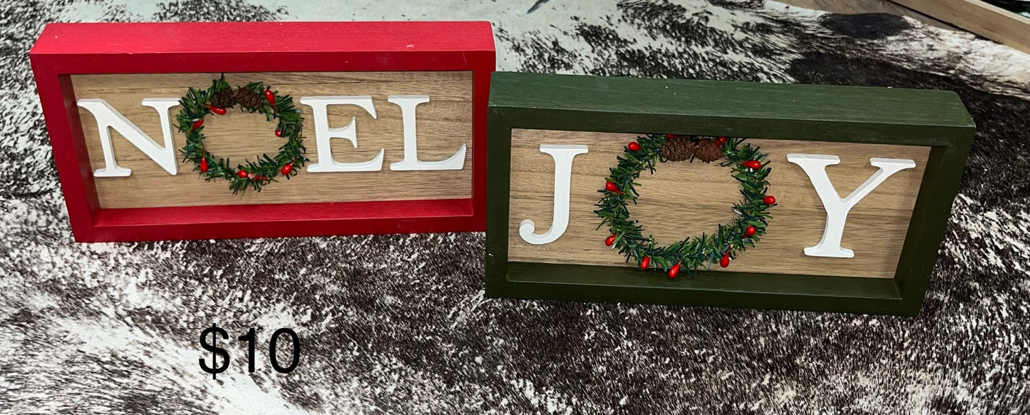 Mini Christmas signs - Wines'Designs