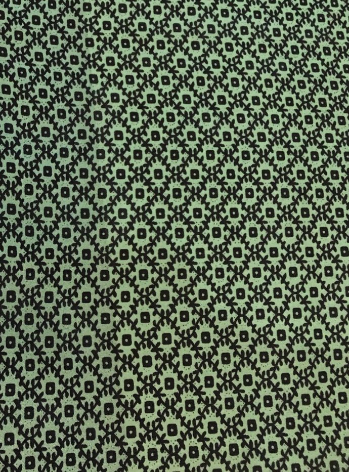 20" GREEN FRONTIER CALICO SILK WILD RAG