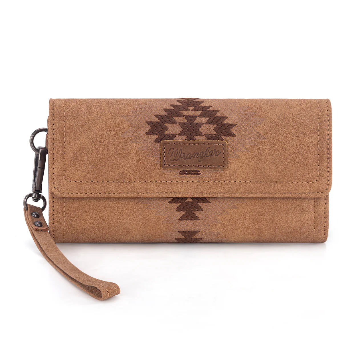 WG218-W068 Wrangler Aztec Embroidered Wallet/Wristlet