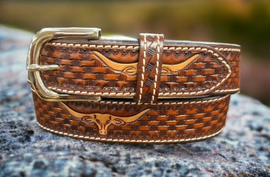 TWISTED X LONGHORN BELT YOUTH