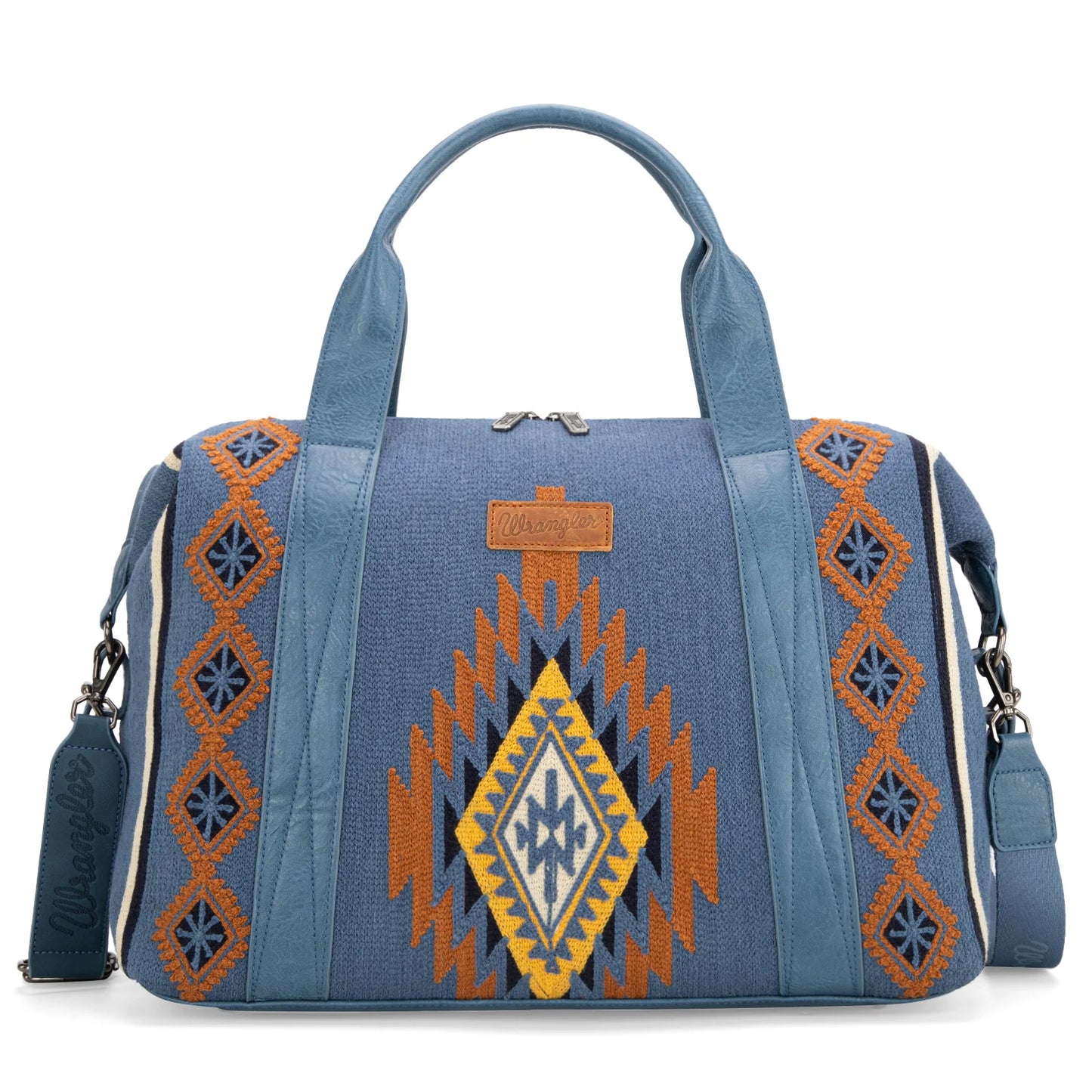 WRANGLER SOUTHWESTERN PRINT DUFFLE BAG