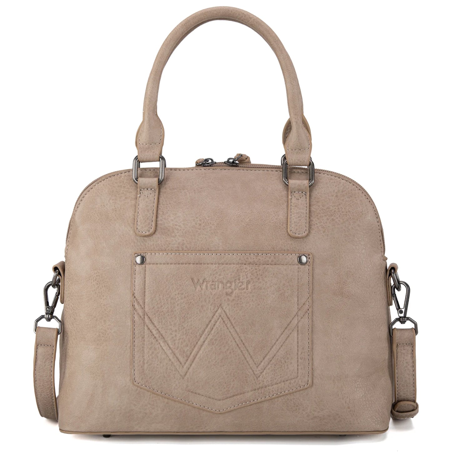 Wrangler Top Handle Classic Barrel Satchel Bag/Crossbody
