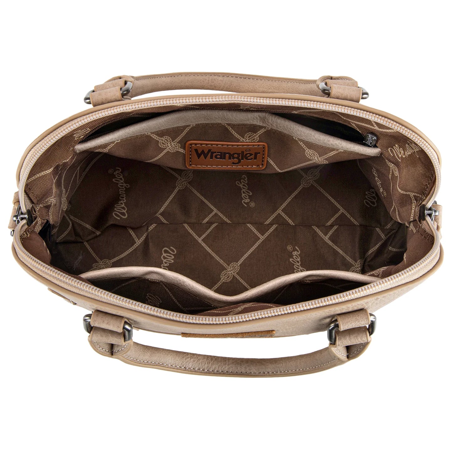 Wrangler Top Handle Classic Barrel Satchel Bag/Crossbody