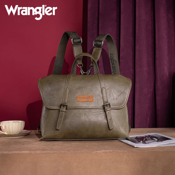 Wrangler Top Handle Carry Satchel/Laptop Bag/Backpack/Crossbody