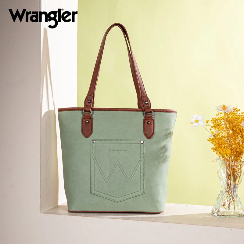 Waxed Canvas Wrangler crossbody purse with shoulder straps