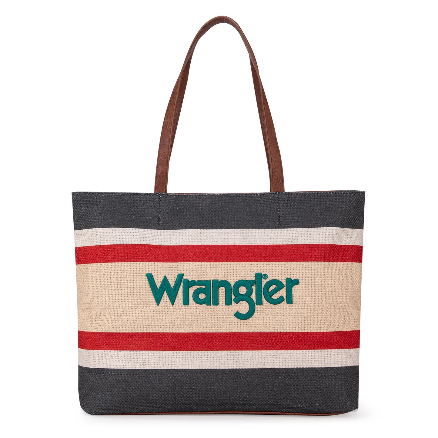 Wrangler Aztec Pattern Dual Sided Print Canvas Tote Bag - Black