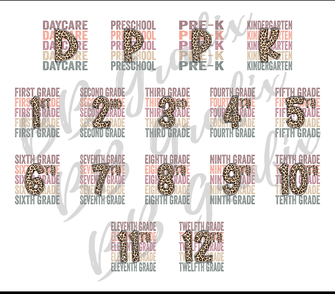 Pink grades repeating (Daycare-12th) - Wines'Designs