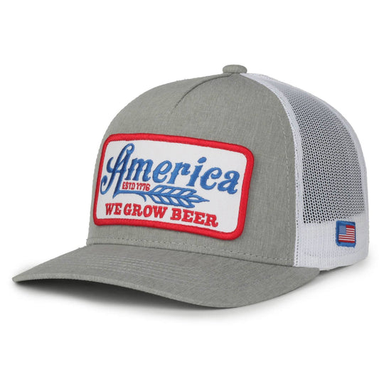 We Grow Beer Hat-Gray