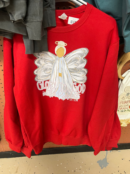 Glory To God Angel Sweatshirt