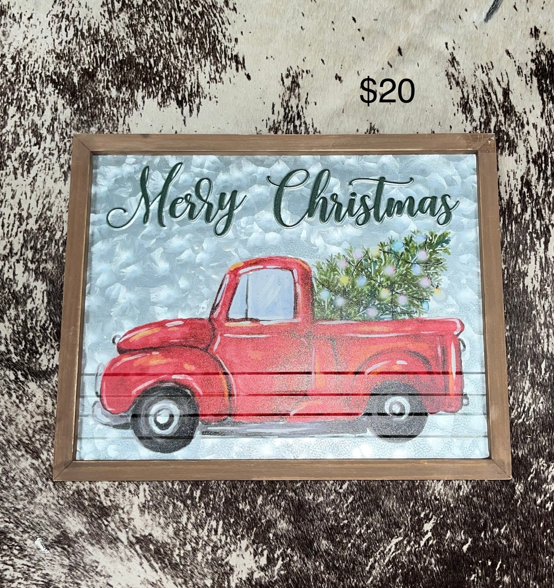 Christmas truck sign - Wines'Designs