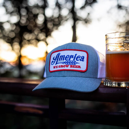 We Grow Beer Hat-Gray