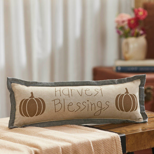 VHC Brands - Harvest Blessings Pumpkin Pillow 5x15 - Wines'Designs