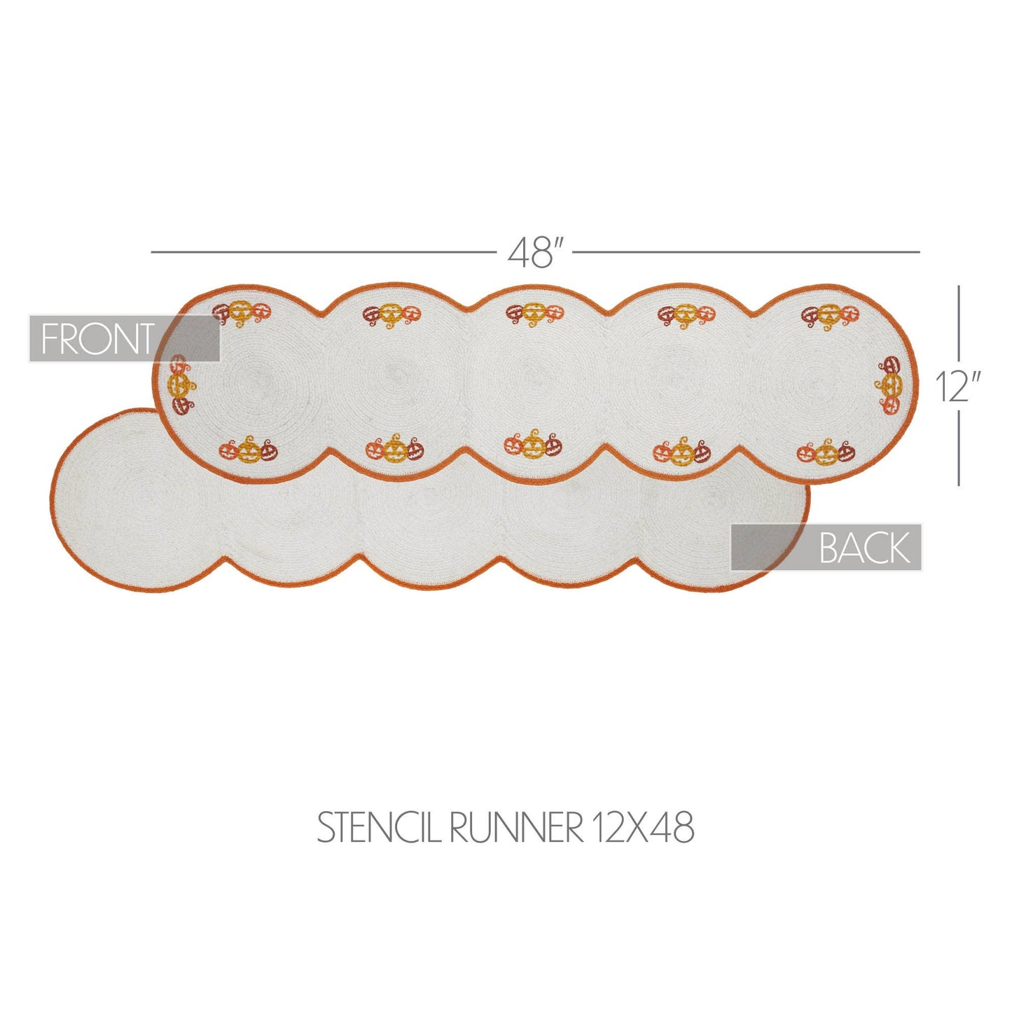 VHC Brands - Country Halloween Stencil Runner 12x48 - Wines'Designs