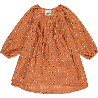 Vignette - Alecia dress in pumpkin floral: 2 - Wines'Designs