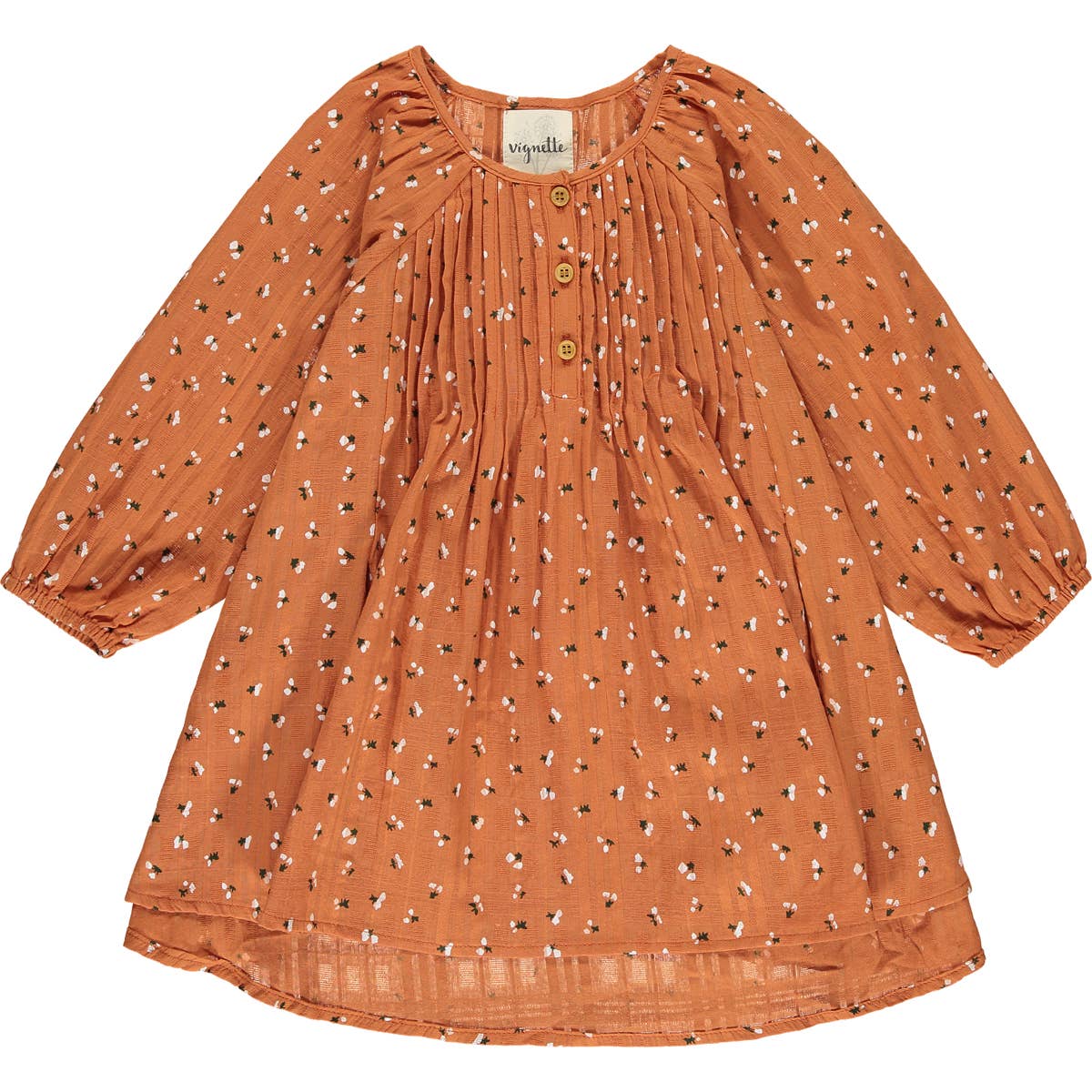 Vignette - Alecia dress in pumpkin floral: 4 - Wines'Designs