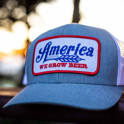 We Grow Beer Hat-Gray