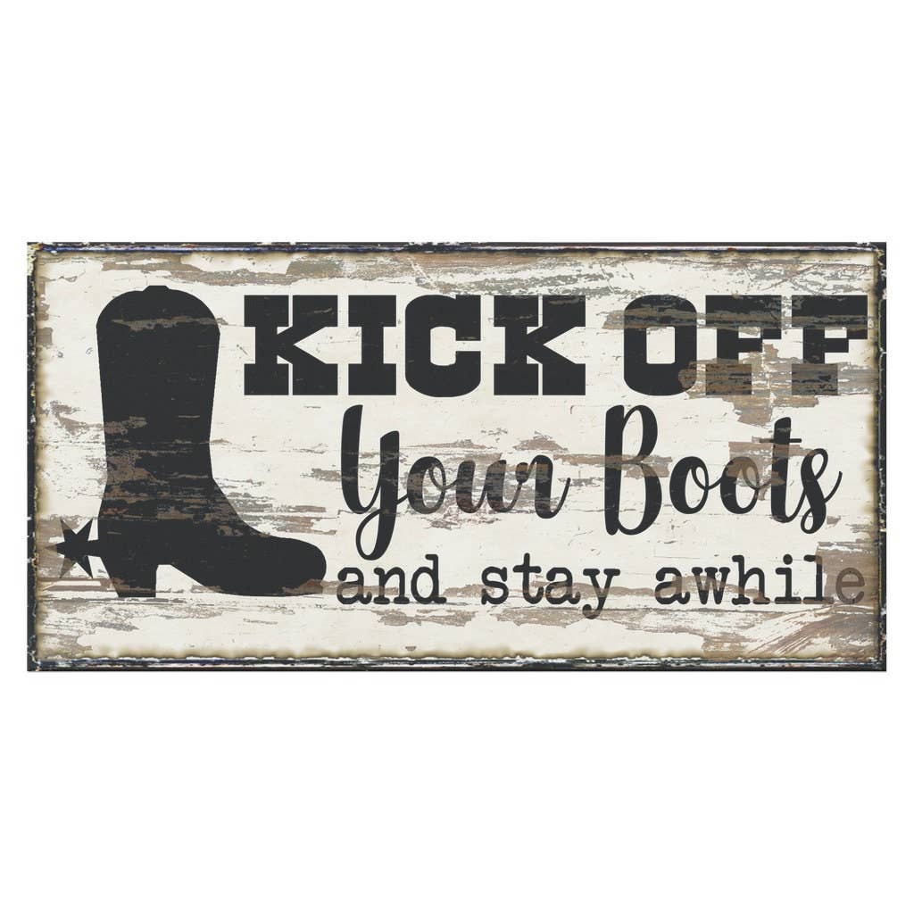 Vintage Farmhouse Guest Room Welcome Canvas Sign