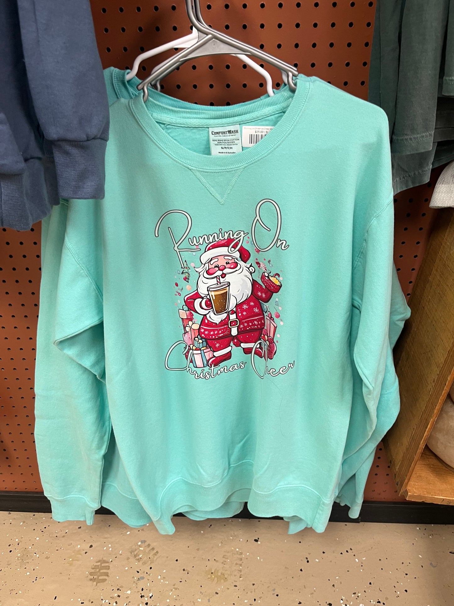 Running on Christmas Cheer sweatshirt