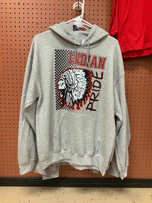 Indian pride grey hoodie