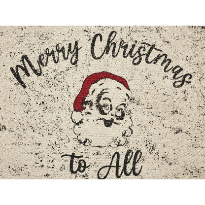 VHC Brands - Jolly Ole Santa Jute Rug Oval 20x30 - Wines'Designs