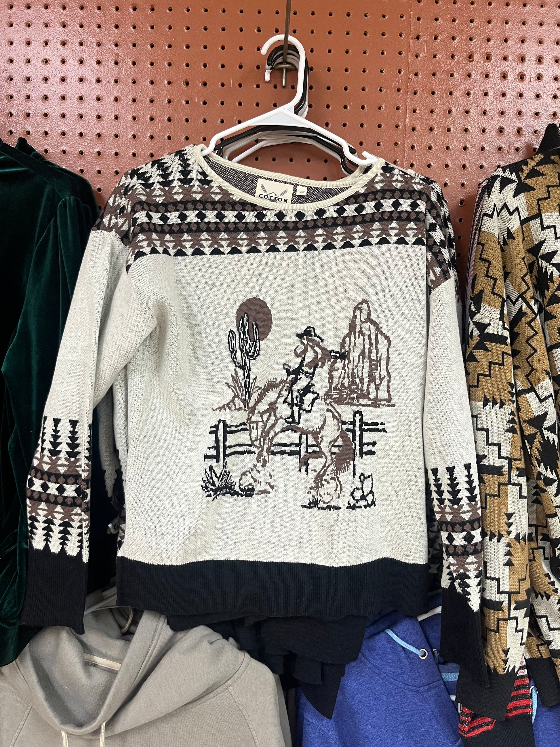 Vintage Cowgirl Sweater - Wines'Designs