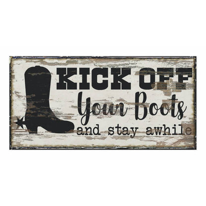 Vintage Farmhouse Guest Room Welcome Canvas Sign