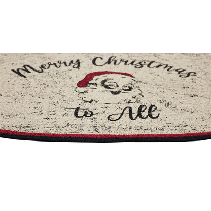 VHC Brands - Jolly Ole Santa Jute Rug Oval 20x30 - Wines'Designs