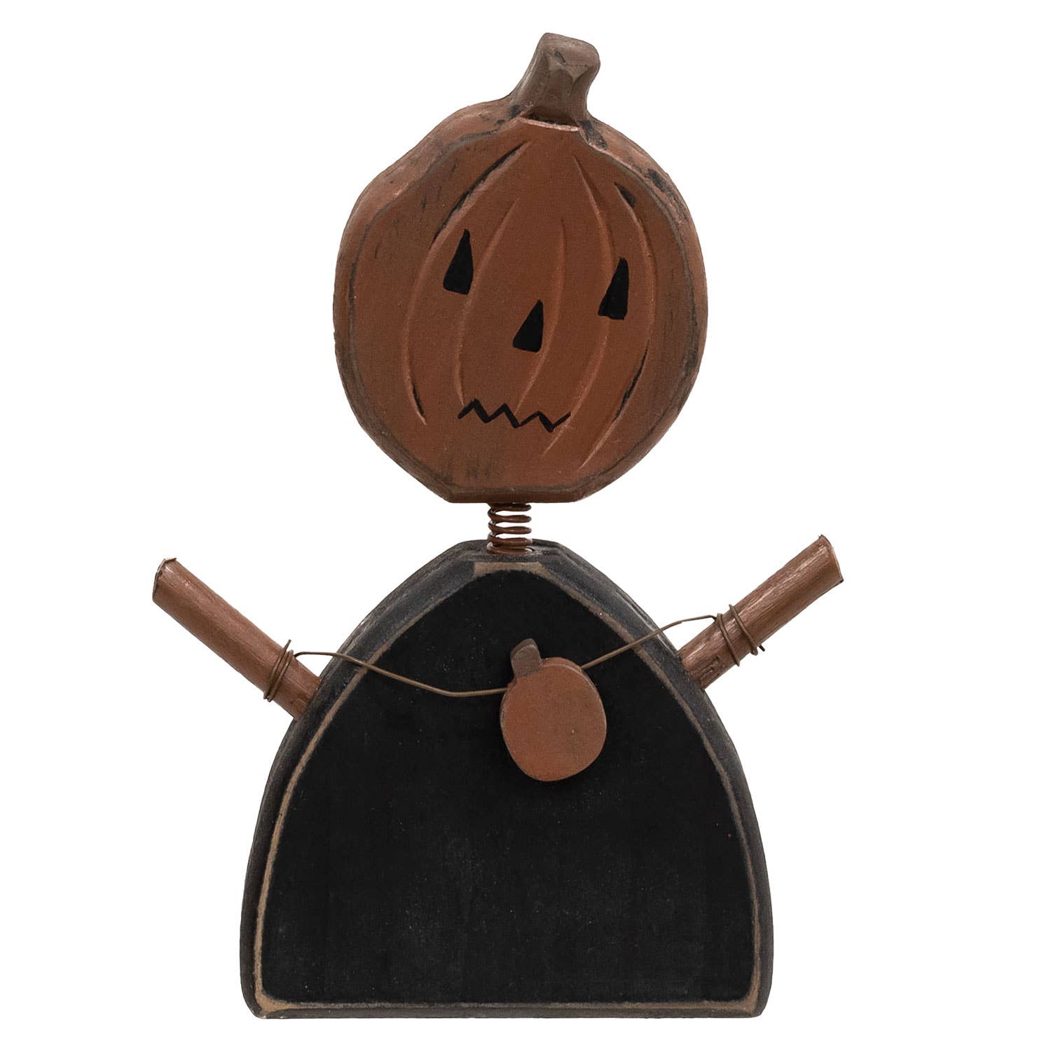 The Hearthside Collection - Distressed Wooden Wobble Head Jacko Sitter - Wines'Designs