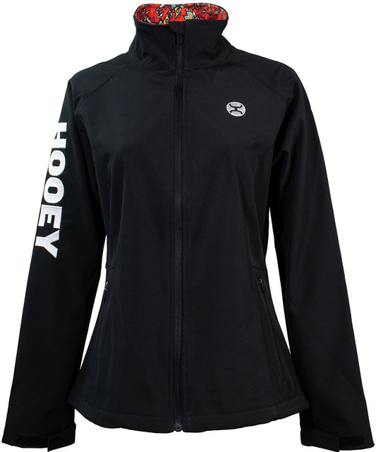 Black ladies Hooey softshell jacket - Wines'Designs