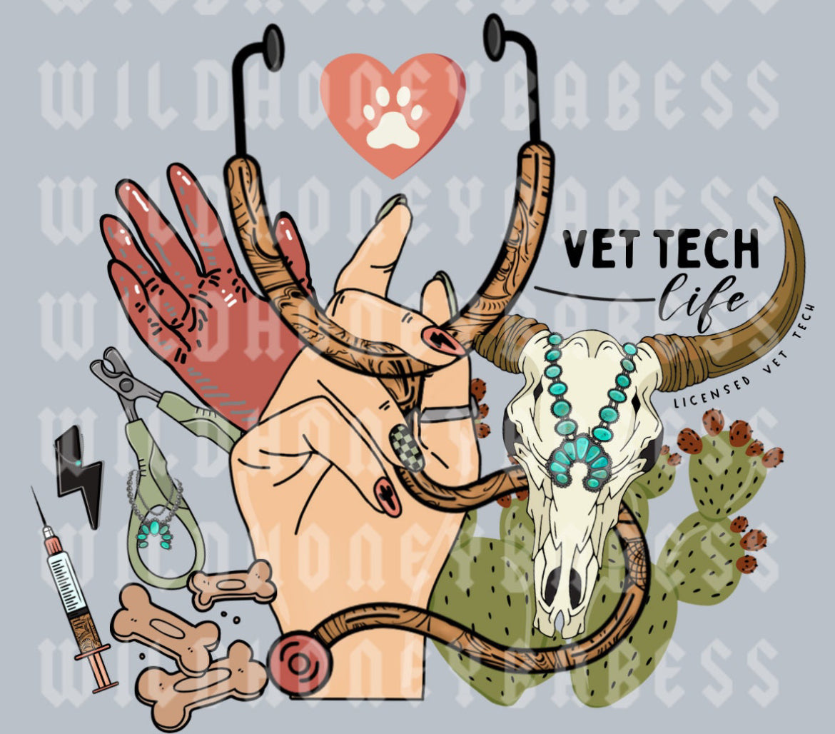 Vet tech life - Wines'Designs