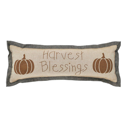 VHC Brands - Harvest Blessings Pumpkin Pillow 5x15 - Wines'Designs