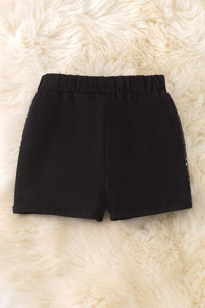 Girl front sequins shorts. Available in 3 colors. Sol