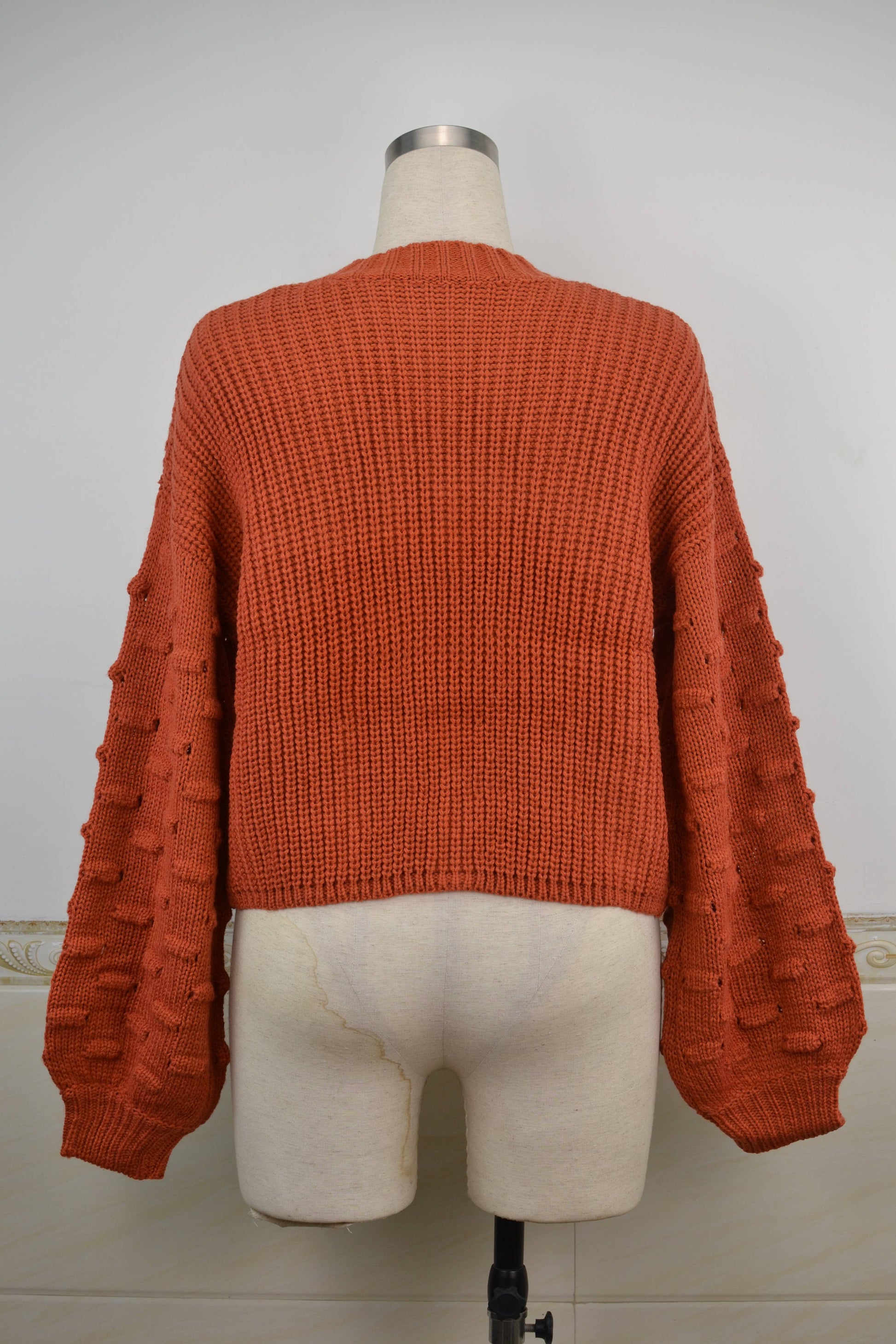 Lily Clothing - SHORT STYLE STYLE TONGLE KNIT PULLOVER SWEATER: ORANGE / (XL) 1 - Wines'Designs