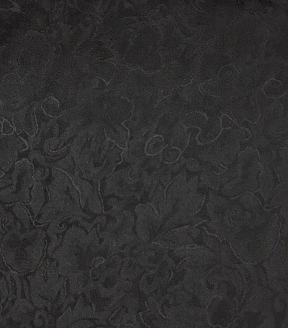 20"BLACK JACQUARD SILK WILD RAG