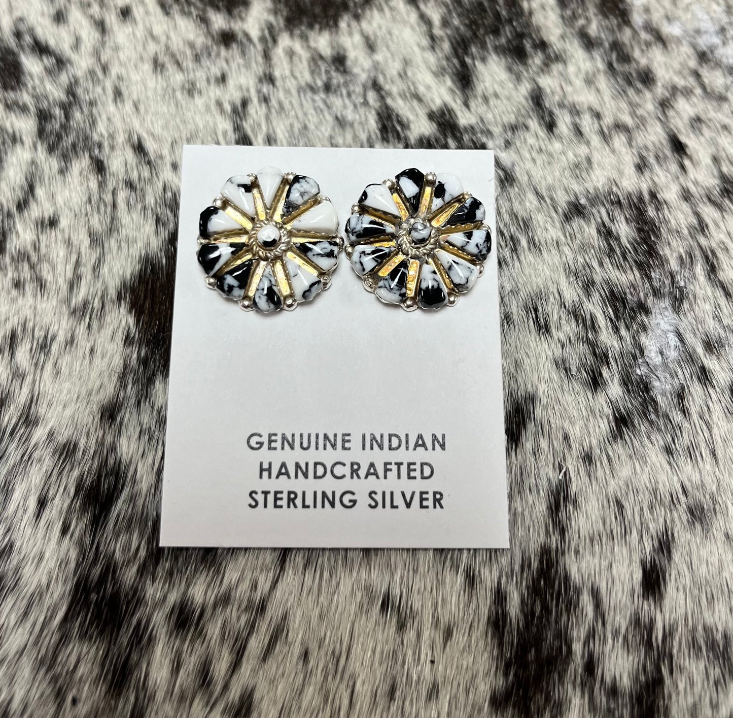 White buffalo studs - Wines'Designs