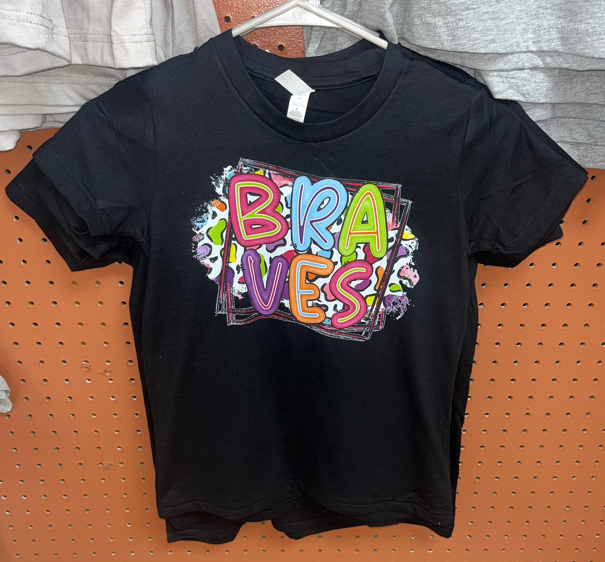 Colorful Braves tee (youth) - Wines'Designs