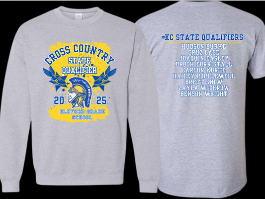 Bluford Cross Country State Qualifier-Qualifier named will be added to the back!