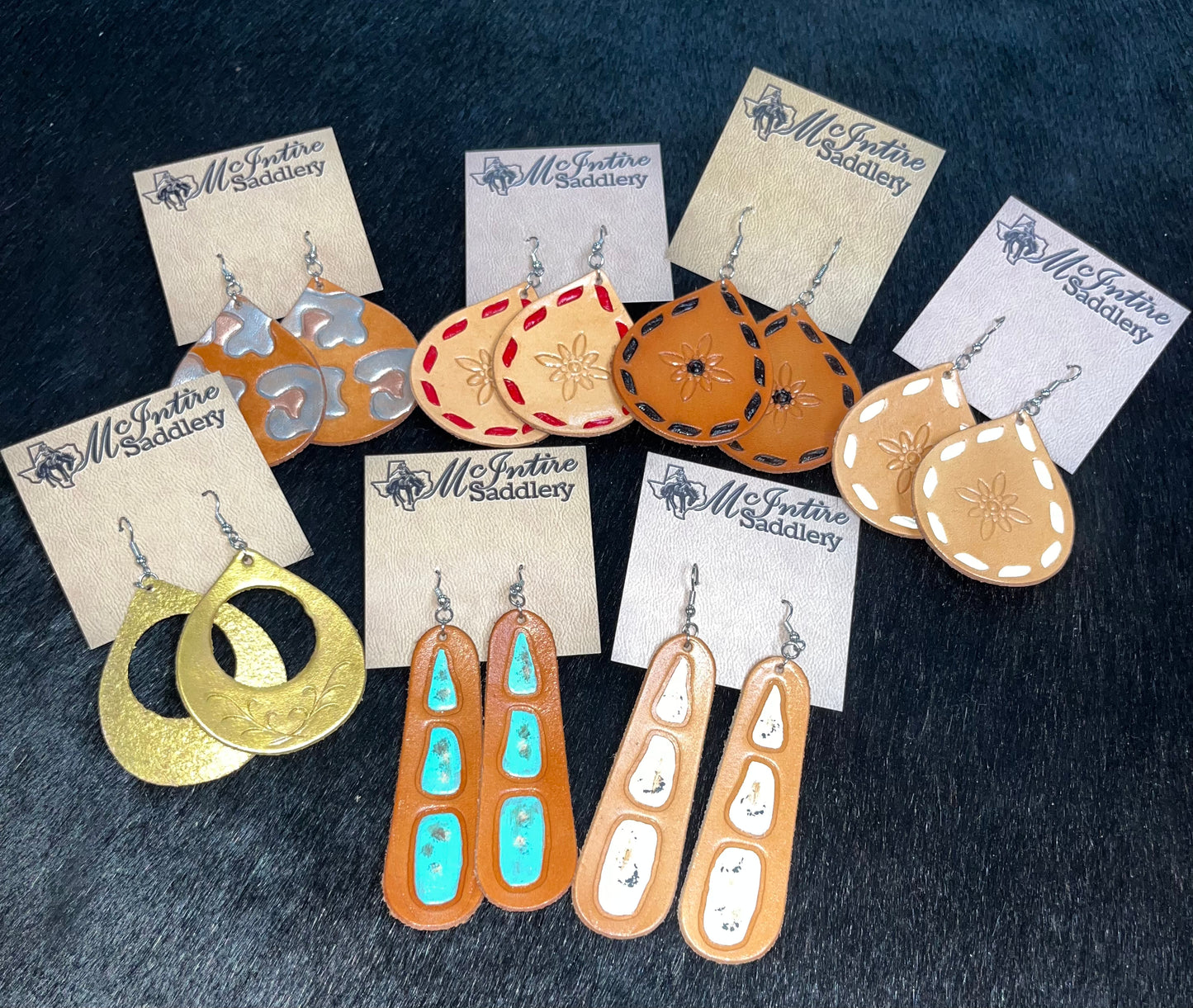 McIntire Saddlery Earrings - Wines'Designs