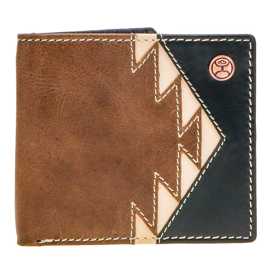 TONKAWA IVORY AZTEC INLAY BI FOLD HOOEY WALLET - Wines'Designs