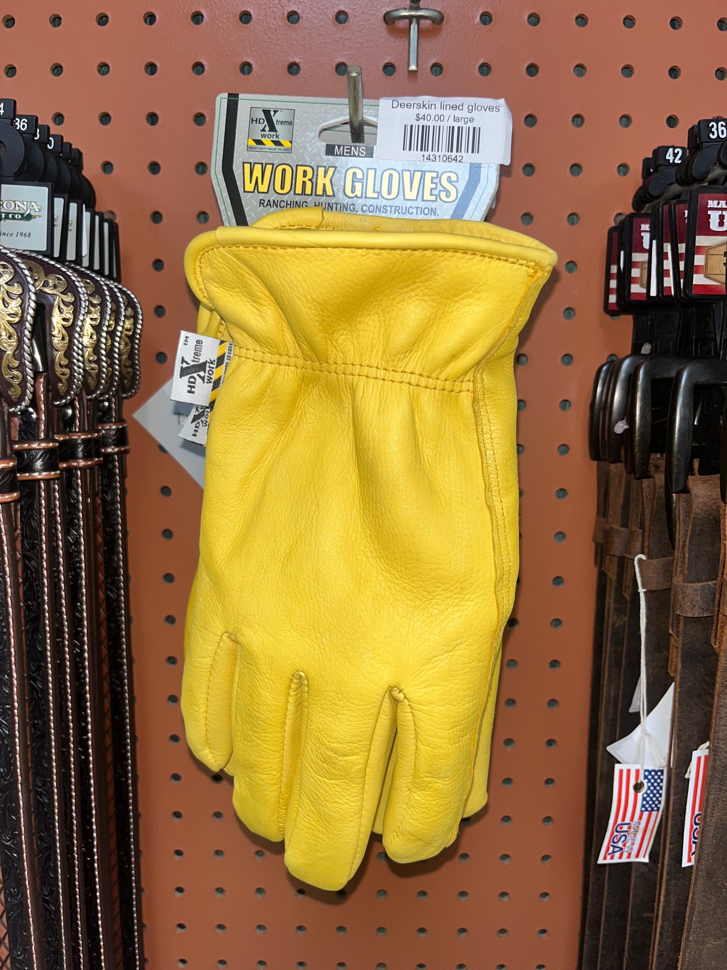 Deerskin lined gloves - Wines'Designs