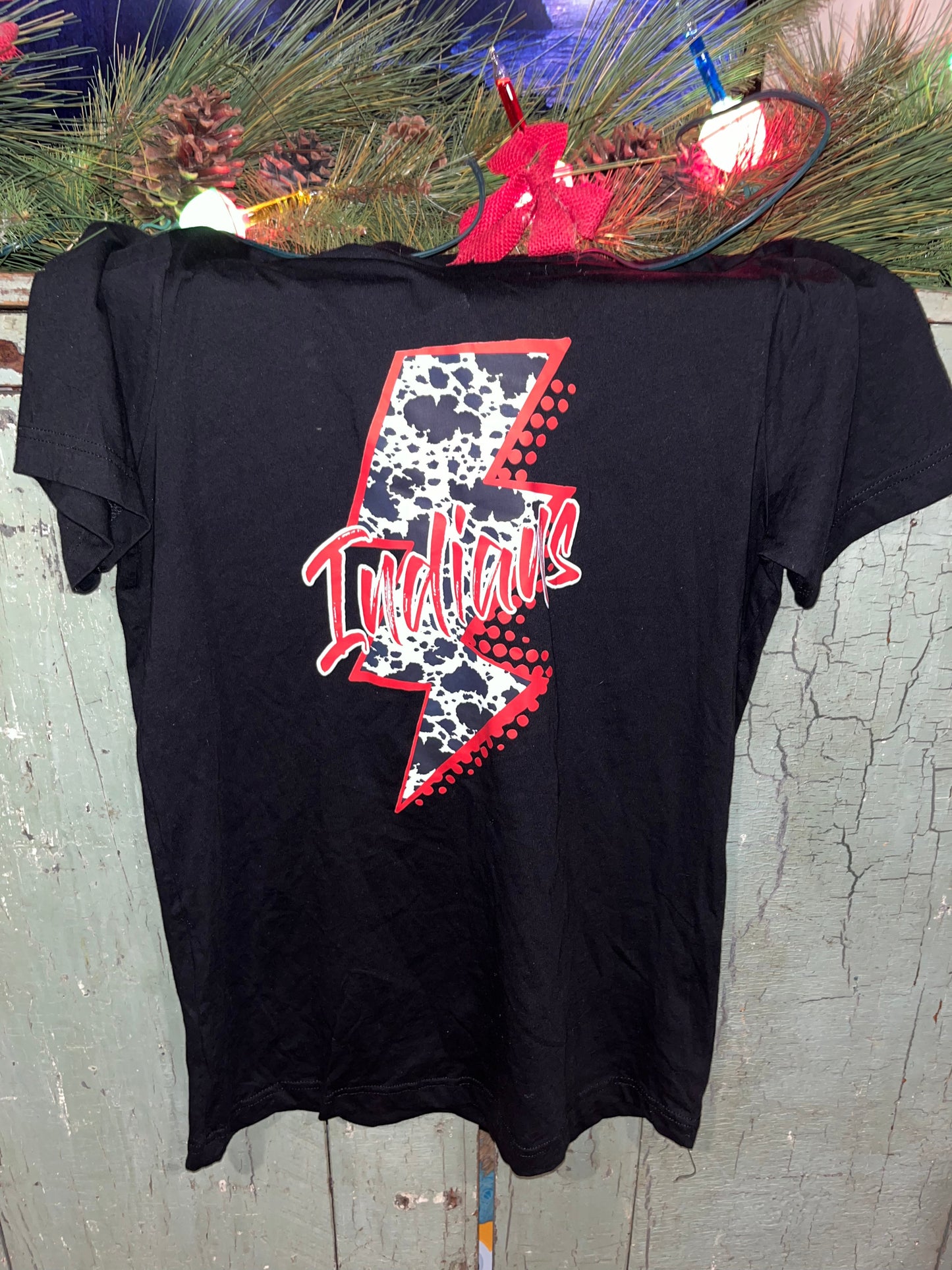 Indians lightning bolt tee - Wines'Designs