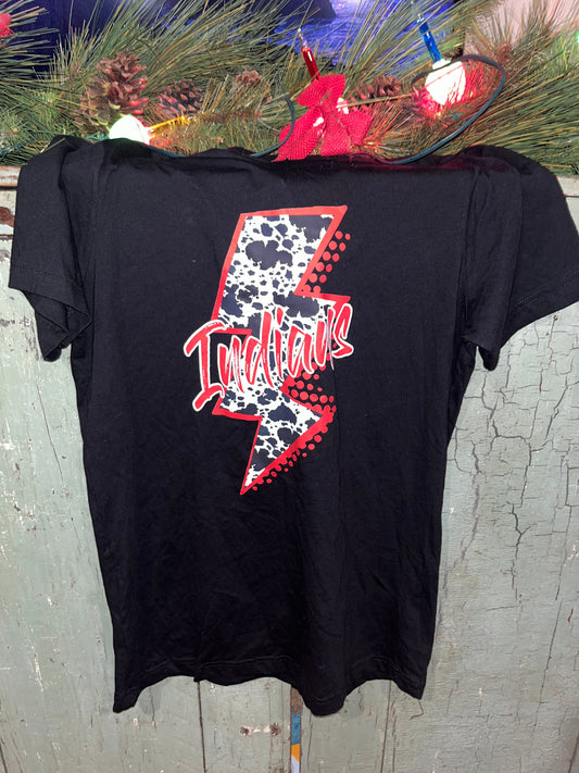 Indians lightning bolt tee - Wines'Designs