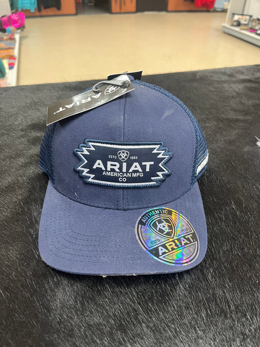 Ariat- Southwest patch on a navy cap - Wines'Designs