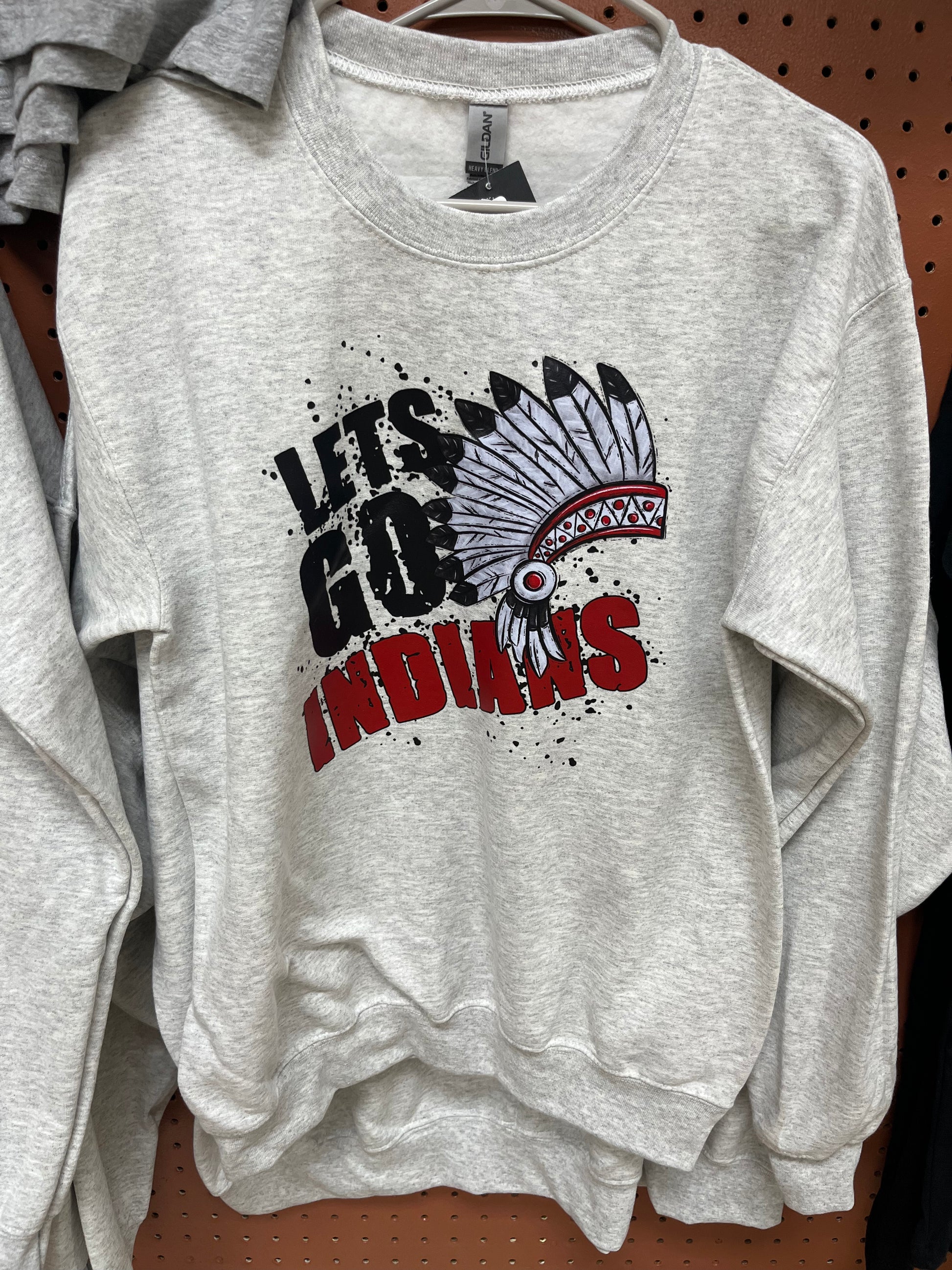 Let's Go Indians sweatshirt - Wines'Designs