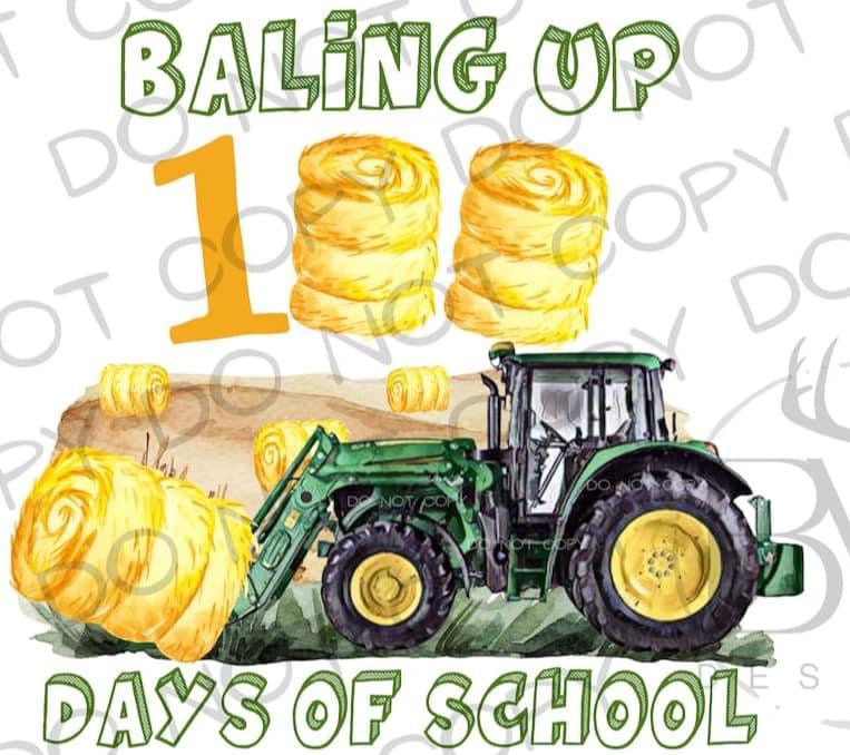 Baling up 100 days of school - Wines'Designs