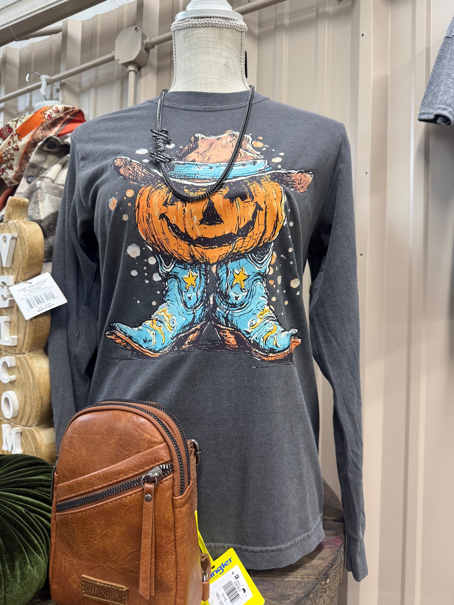 Cowboy Squatty Pumpkin
