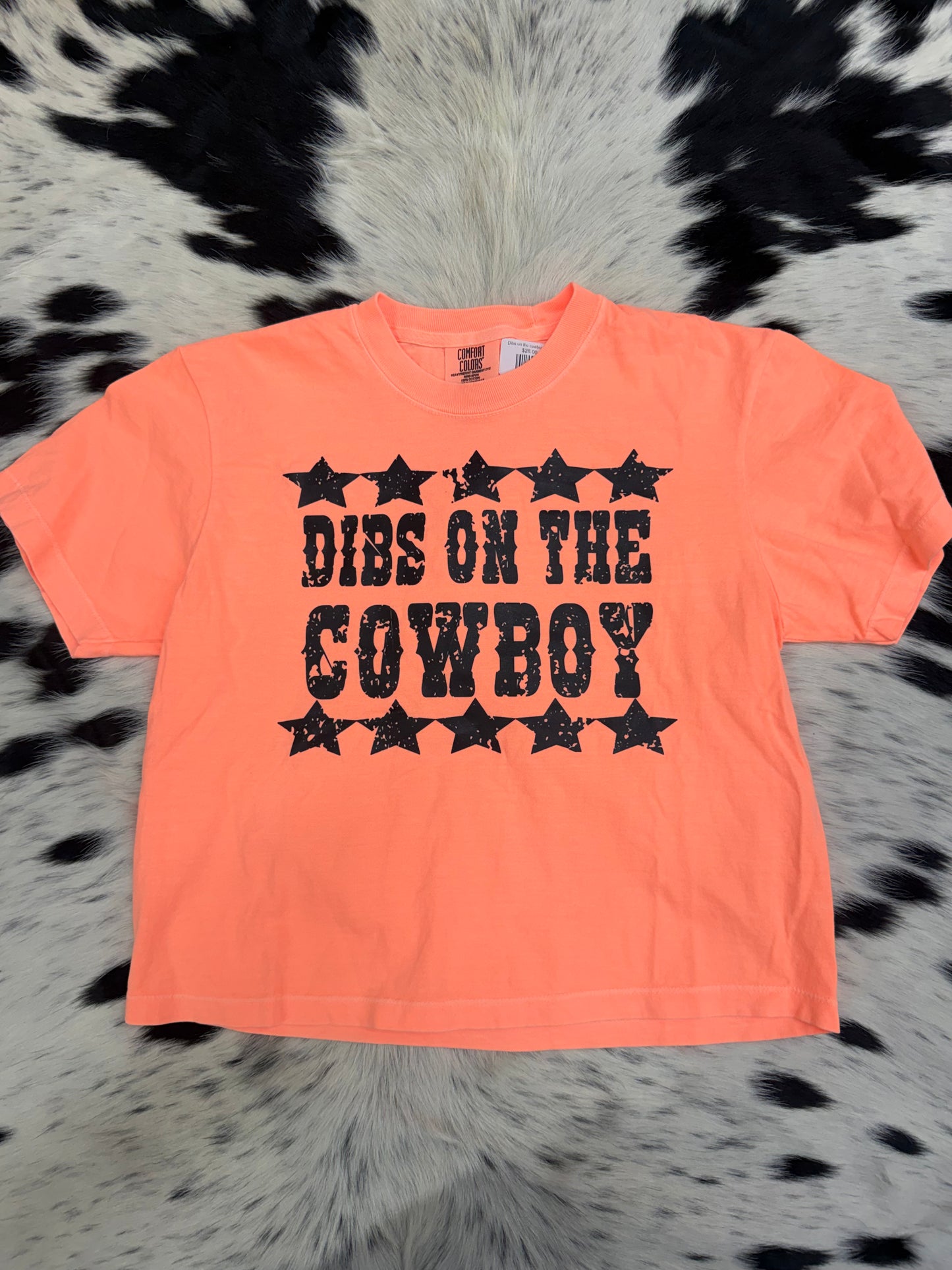 Dibs on the cowboy *cropped tee*